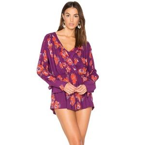 NWT Free People Tuscan Dreams Plum Tunic Minidress